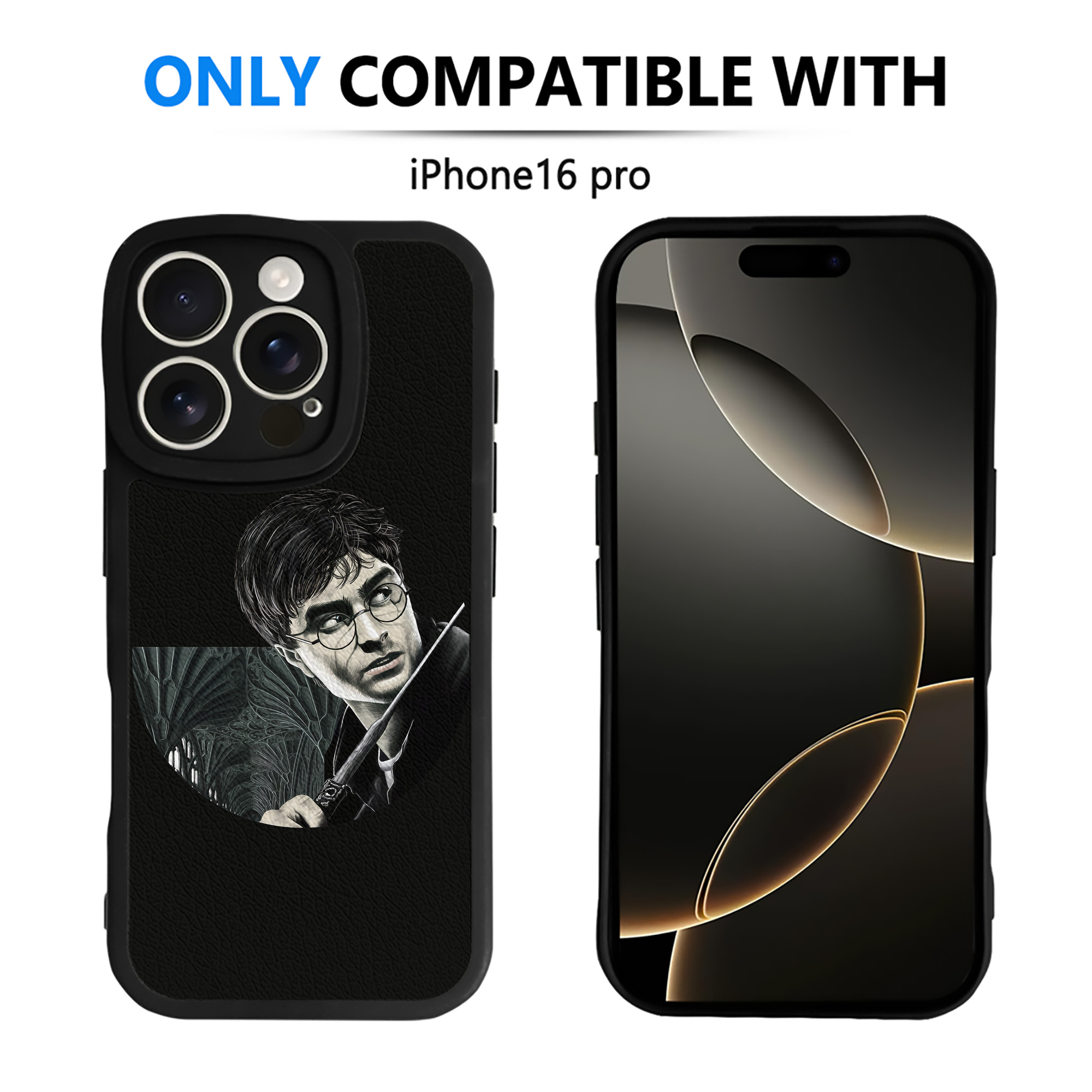 （画像用） Harry Potter ハリー・ポッターシリーズ 【iPhone 16シリーズ対応】シリコンスマホケース（レザー調） 材質：シリコン
